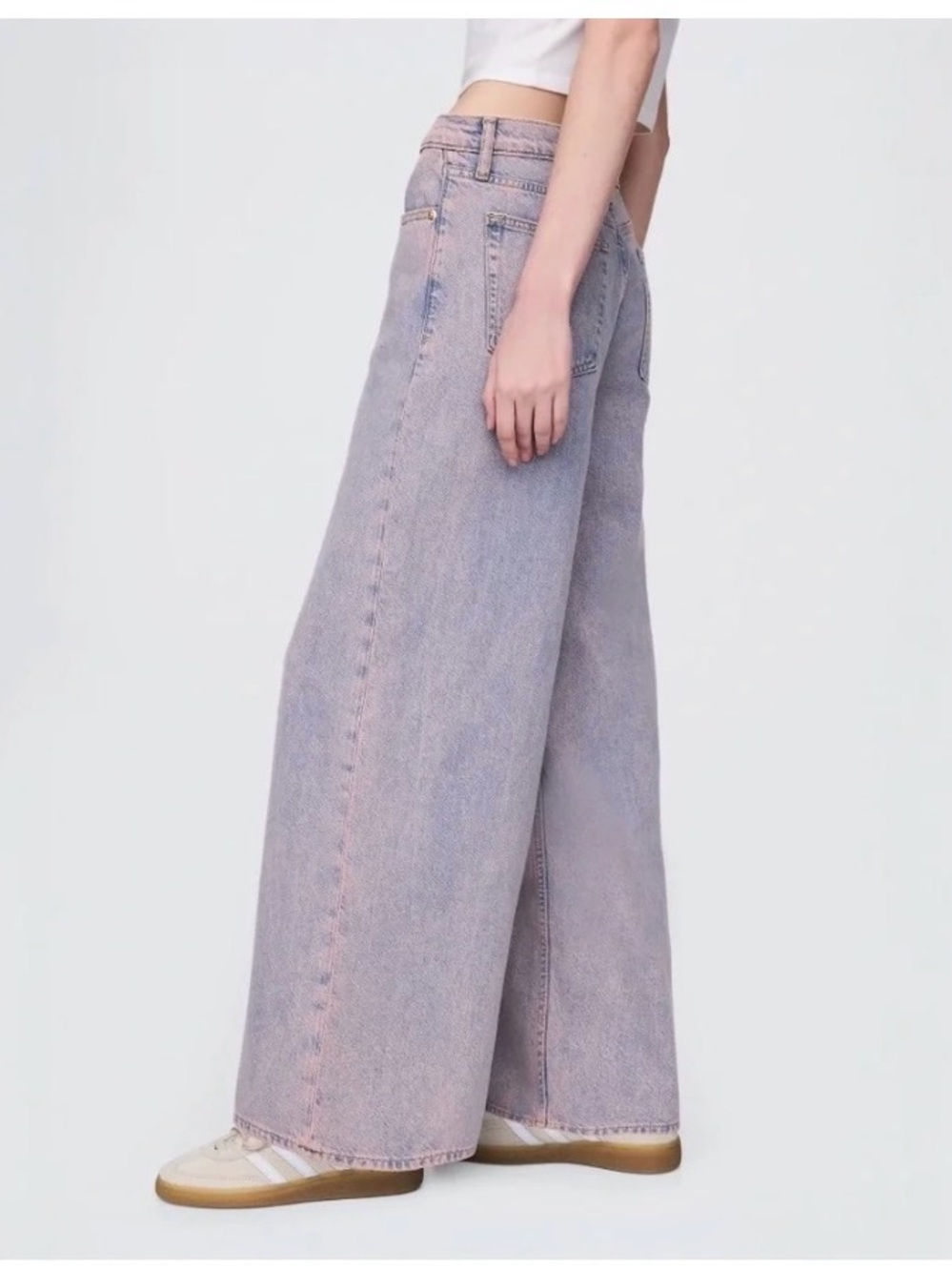 GAP Mid Rise Wide Leg Baggy Jeans Size 12 Regular Length